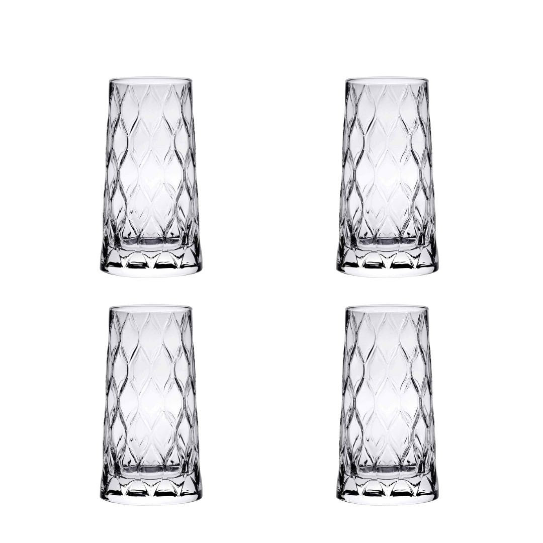 4er Set 'Leafy Long' Trinkglas (345ml)