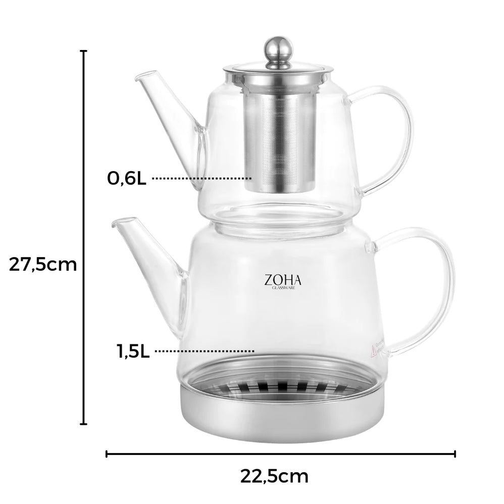 'Sera Teekanne' aus Glas Induktionsgeeignet