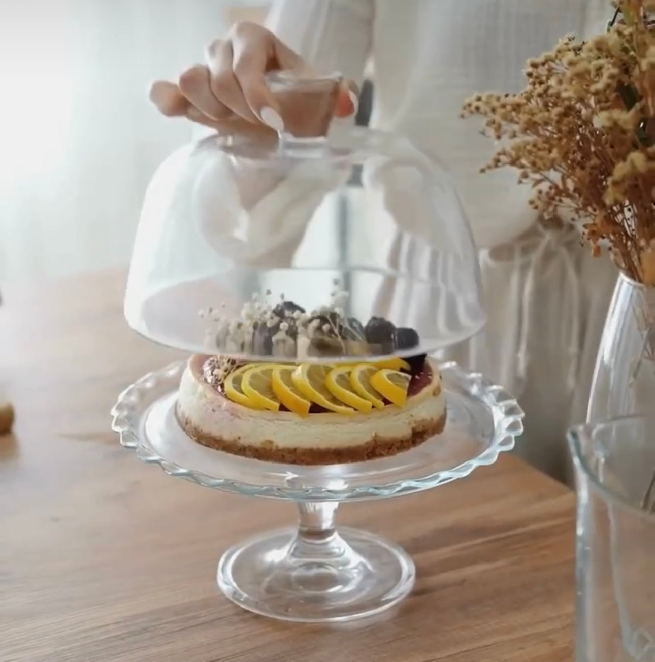 'Petite Patisserie' Servierplatte mit Fuß und Deckel (⌀26,4cm)